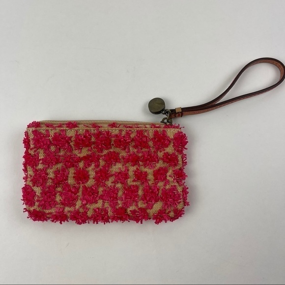 Live Love Loft Wristlet Tan and Pink - Picture 2 of 7